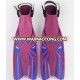 Adult adjustable rubber long open heel snorkeling gear scuba diving fins