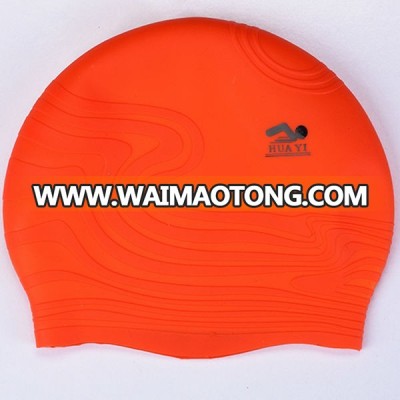 OEM swim cap with custom printing silicone swimming hat